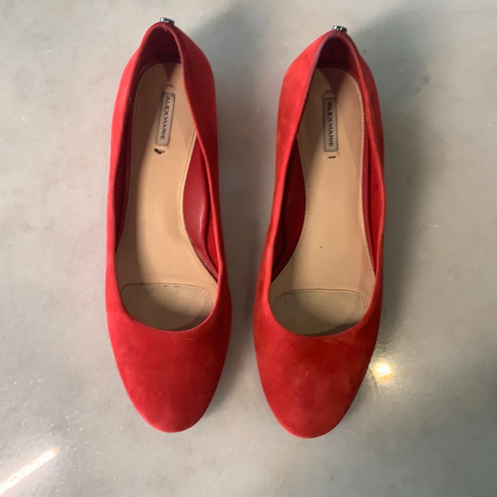 Alex Marie Red Suede Flats